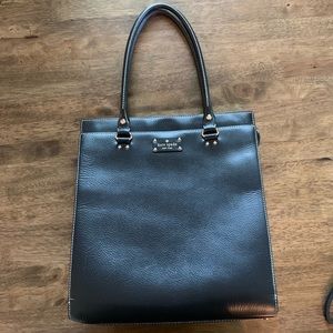 KATE SPADE Black Leather Tote